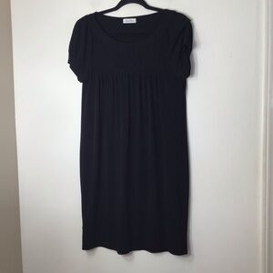 Calvin Klein women dress 10 black soft cozy lounge effortless career casual